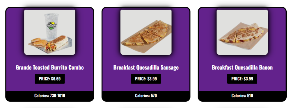 Breakfast Menu