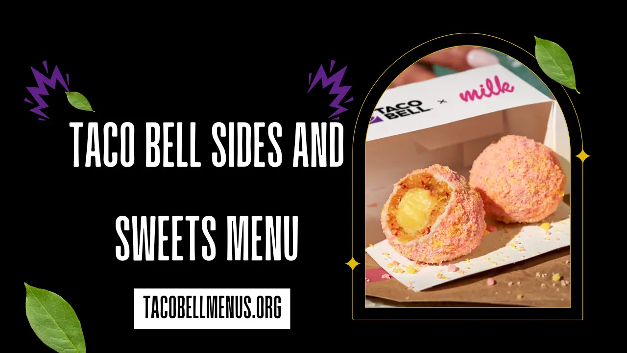 Taco Bell Sides And Sweets Menu